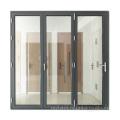 Commercial accordion veranda exterior interior aluminium bi-fold doors design